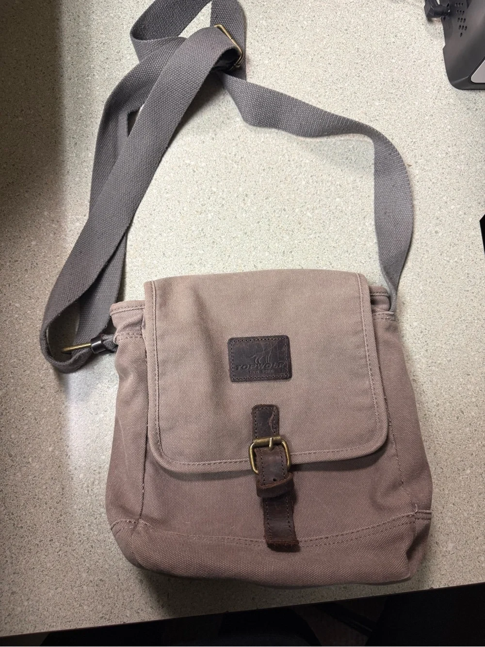 Vintage TOPWOLF New York Canvas Messenger Bag